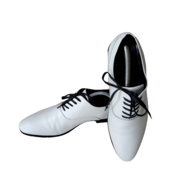 NWT ALDO MEN OXFORD SHOES LACE-UP WHITE LEATHER SHOES ( SIZE 9.5) - Picture 3 of 7